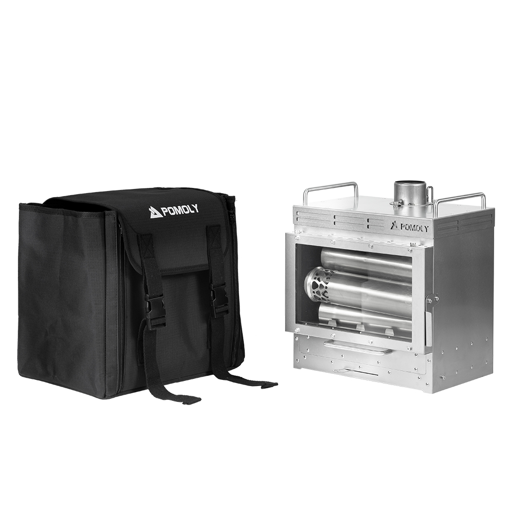 Dweller-Ti Titanium Wood Stove | Segmented Titanium Chimney Version | Zpoint & GREEN STOVE New Arrival