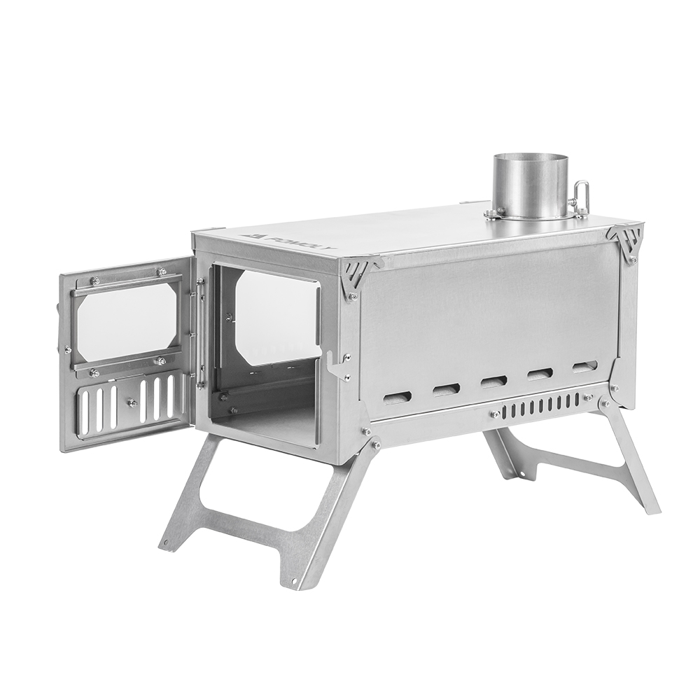 T-Brick 2.0 | Portable Titanium Wood Stove for Hot Tent Camping | Zpoint New Arrival