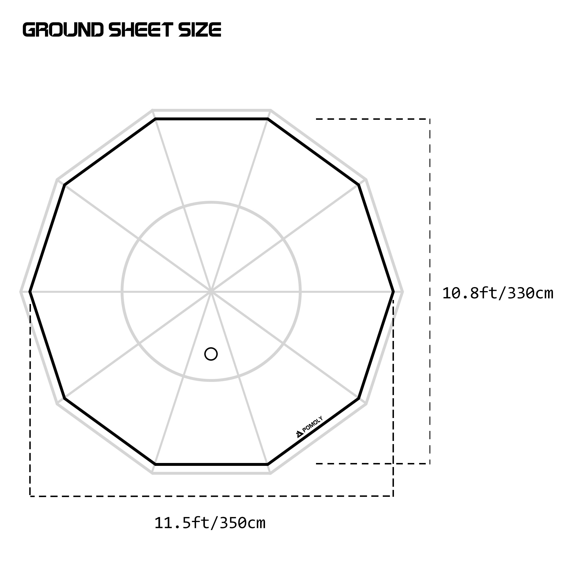 Circle 6 | Outdoor Hot Tent | Bell-Shaped Camping Hot Tent Zpoint New Arrival 2024