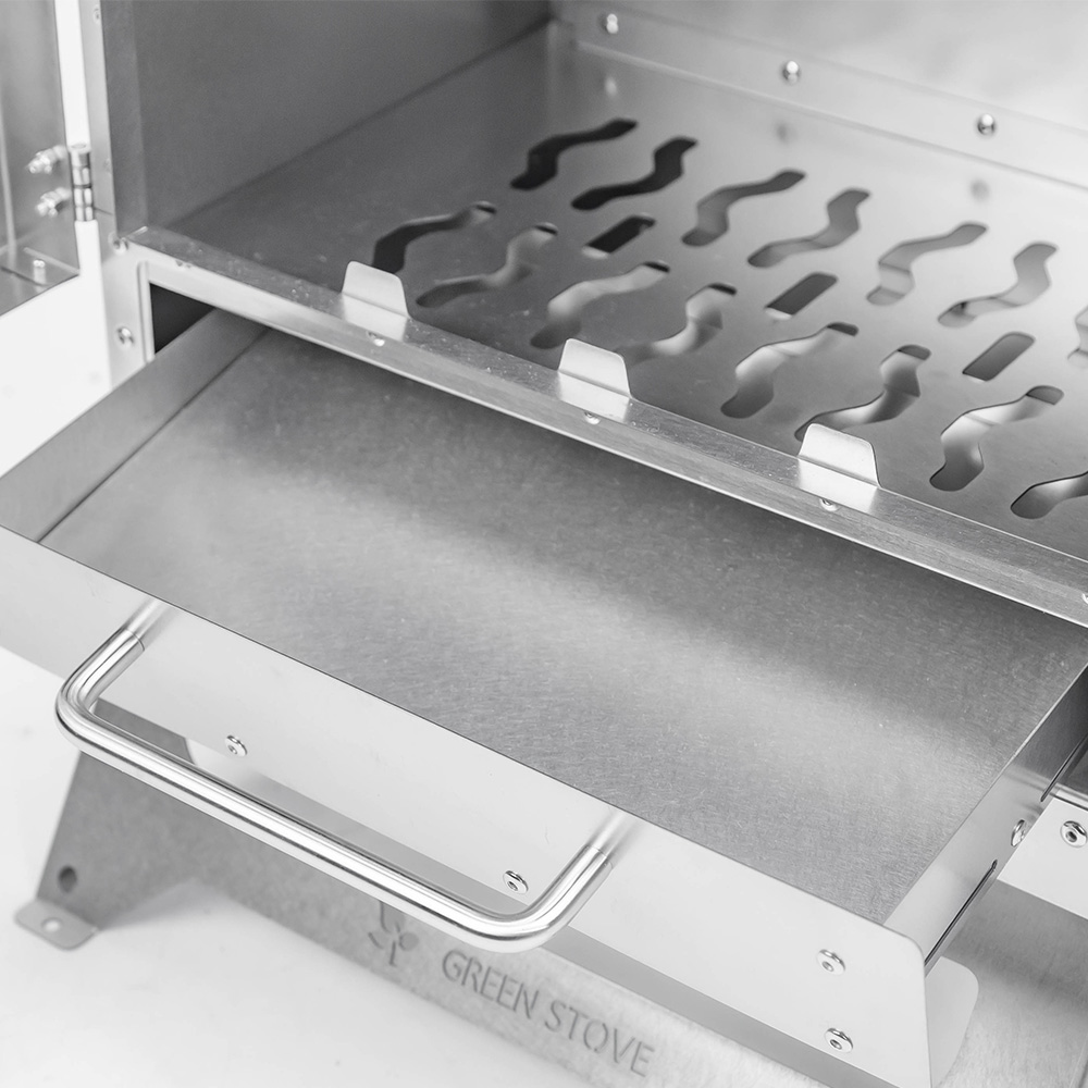 Dweller-Ti Titanium Wood Stove | Segmented Titanium Chimney Version | Zpoint & GREEN STOVE New Arrival