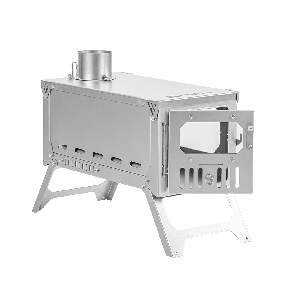 T-Brick 2.0 | Portable Titanium Wood Stove for Hot Tent Camping | Zpoint New Arrival
