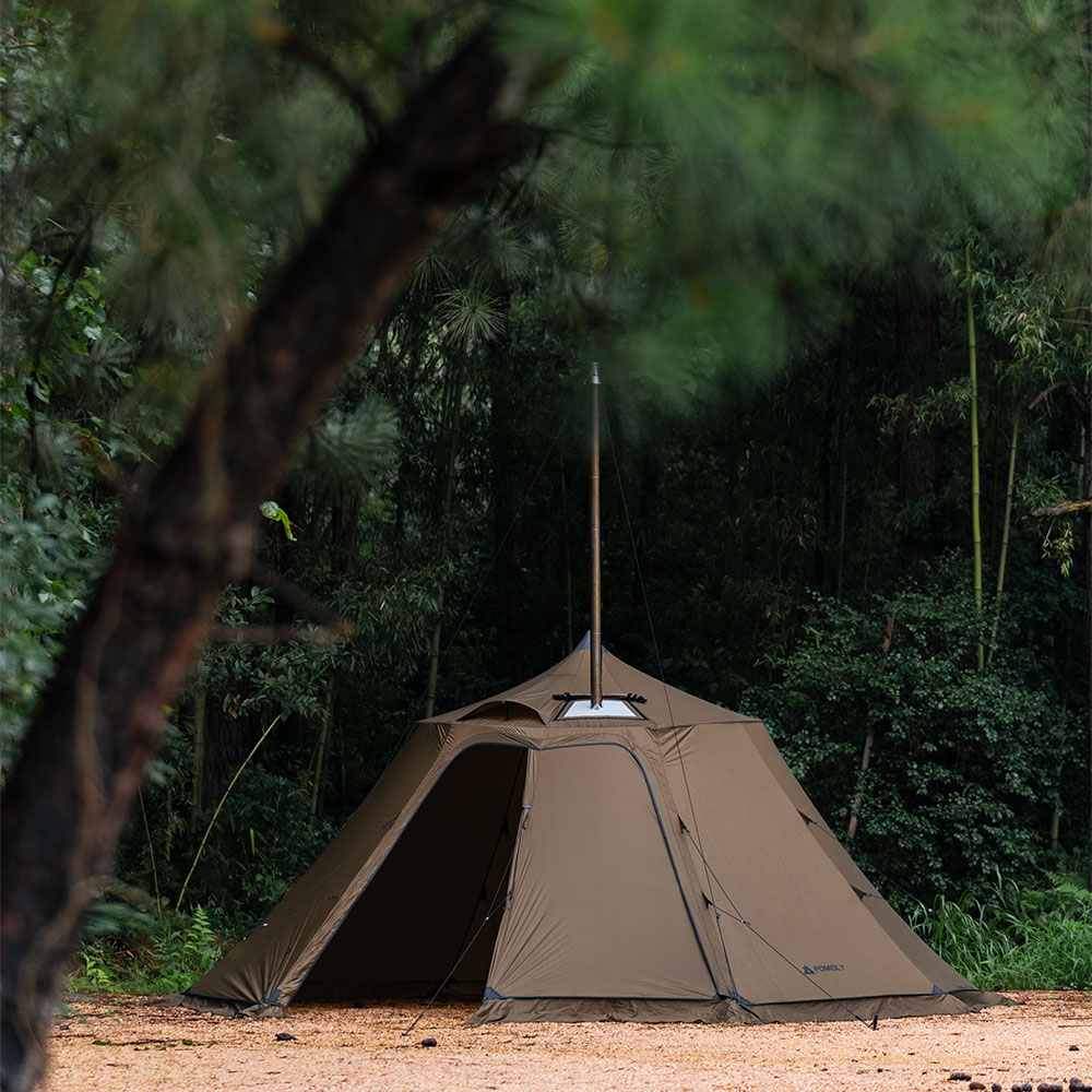 Circle 6 | Outdoor Hot Tent | Bell-Shaped Camping Hot Tent Zpoint New Arrival 2024