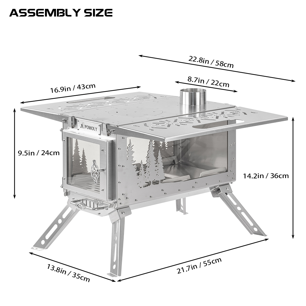 Oroqen Max 3 Wood Stove | Portable Stove for Hot Tent Camping | Zpoint New Arrival