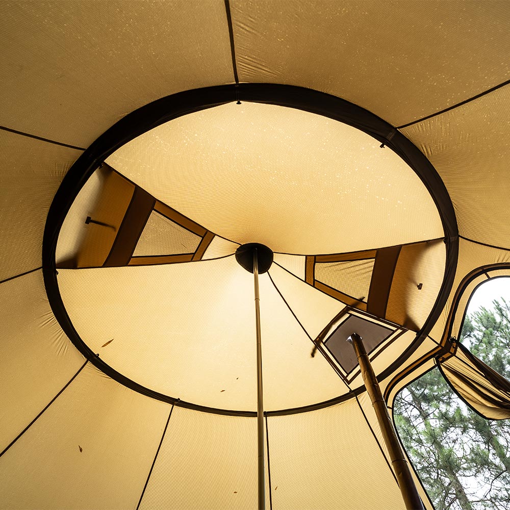 Circle 6 | Outdoor Hot Tent | Bell-Shaped Camping Hot Tent Zpoint New Arrival 2024