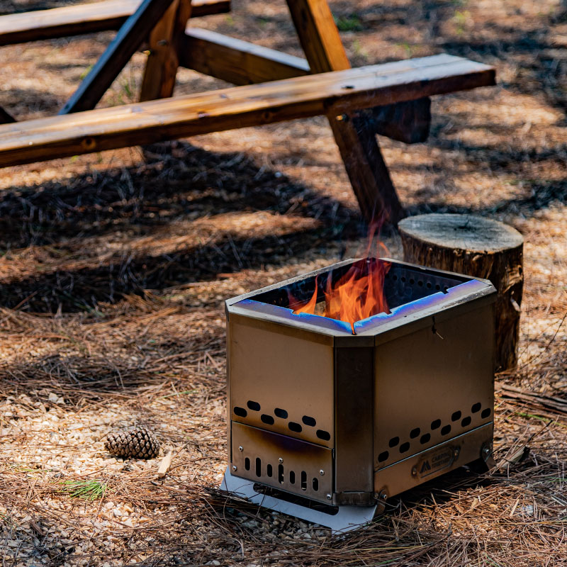 Mjölnir Titanium Fire Pit | Zpoint x CAMPING TOGETHER Camping Wood Stove| New Arrival