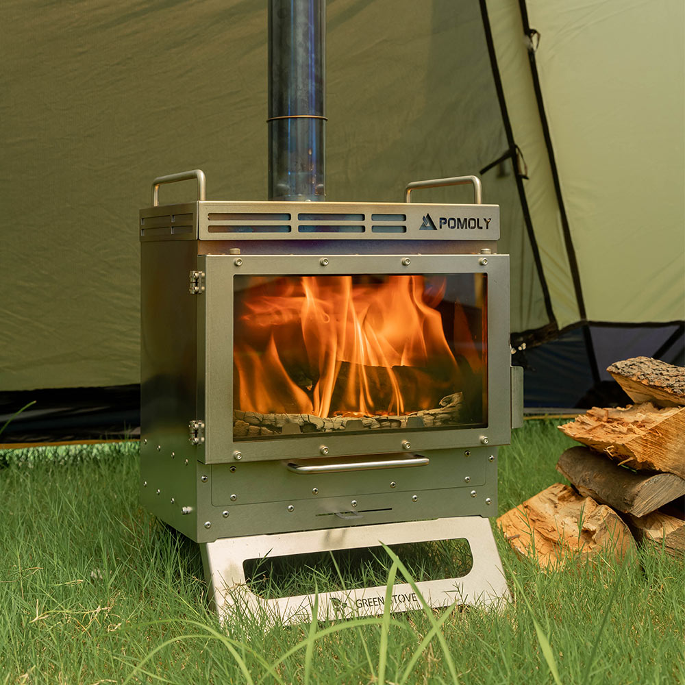 Dweller-Ti Wood Stove | Titanium Outdoor Fireplace | Zpoint & GREEN STOVE New Arrival