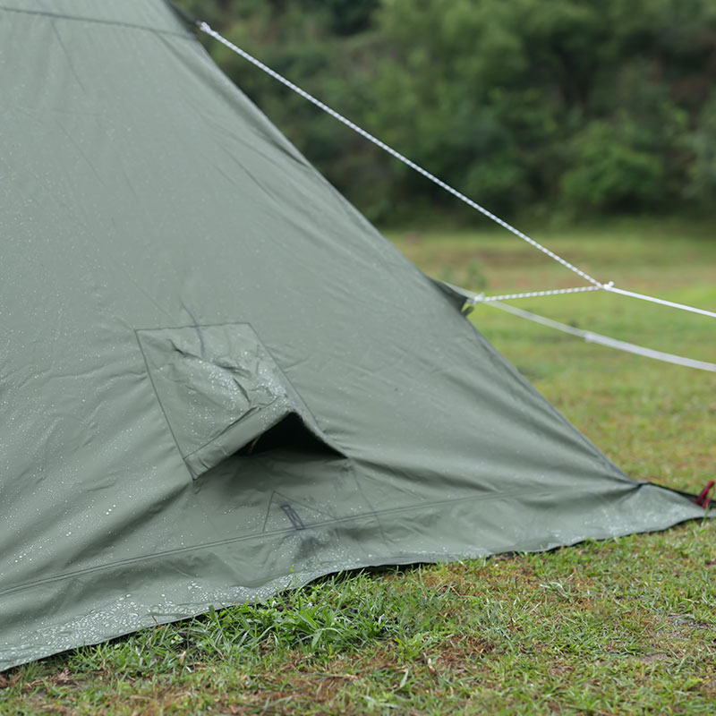 HEX Plus Camping Hot Tent | 2-6 Person Tipi Tent with Wood Stove Jack for All Season Camping