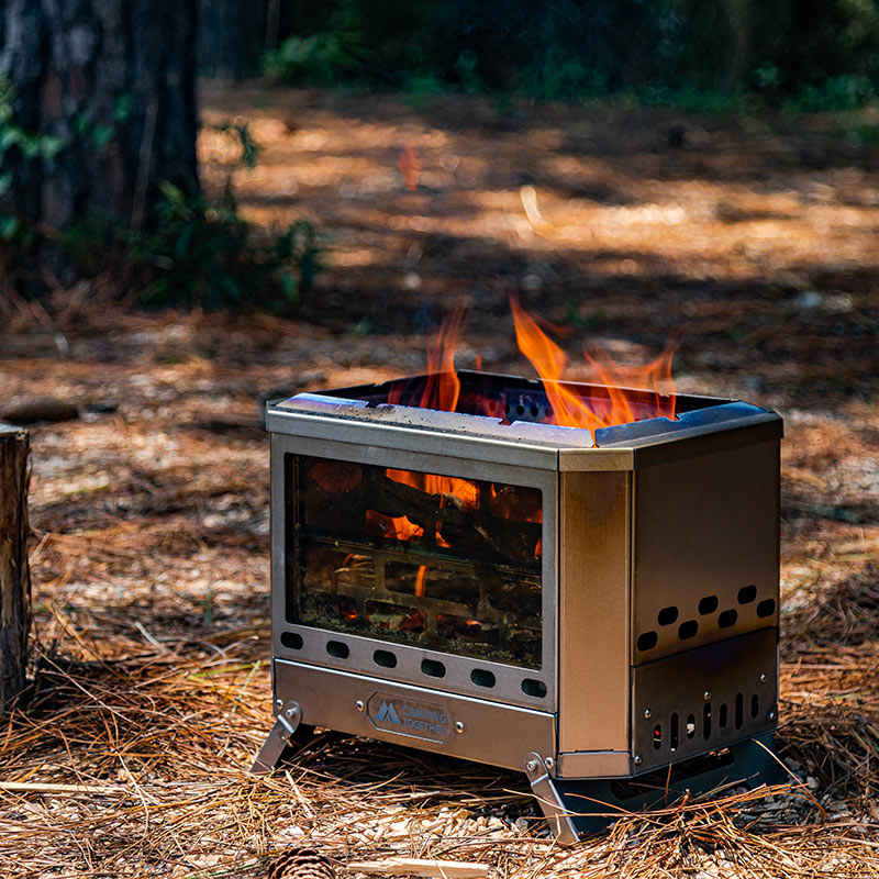 Mjölnir Titanium Fire Pit | Zpoint x CAMPING TOGETHER Camping Wood Stove| New Arrival