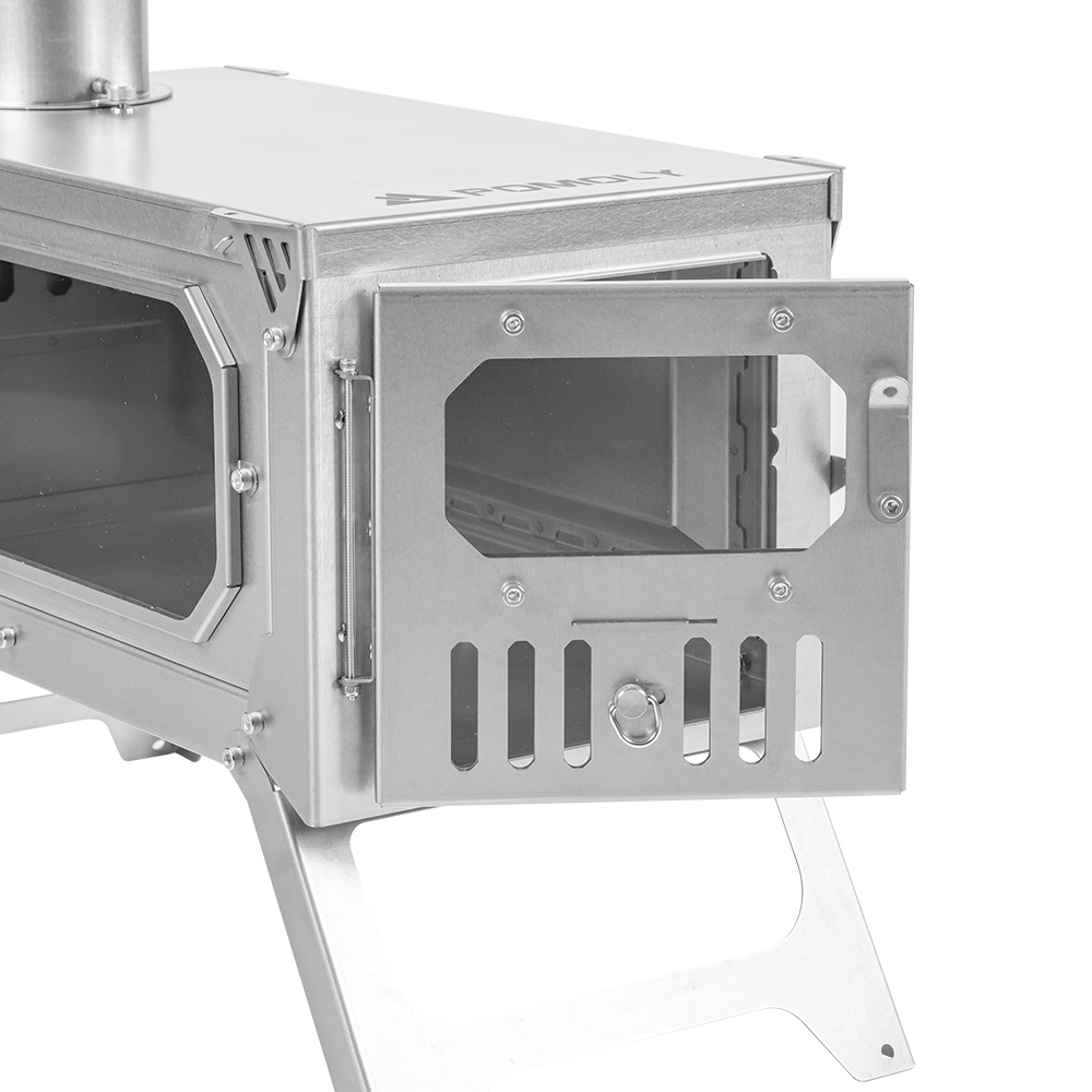 T-Brick 2.0 | Portable Titanium Wood Stove for Hot Tent Camping | Zpoint New Arrival