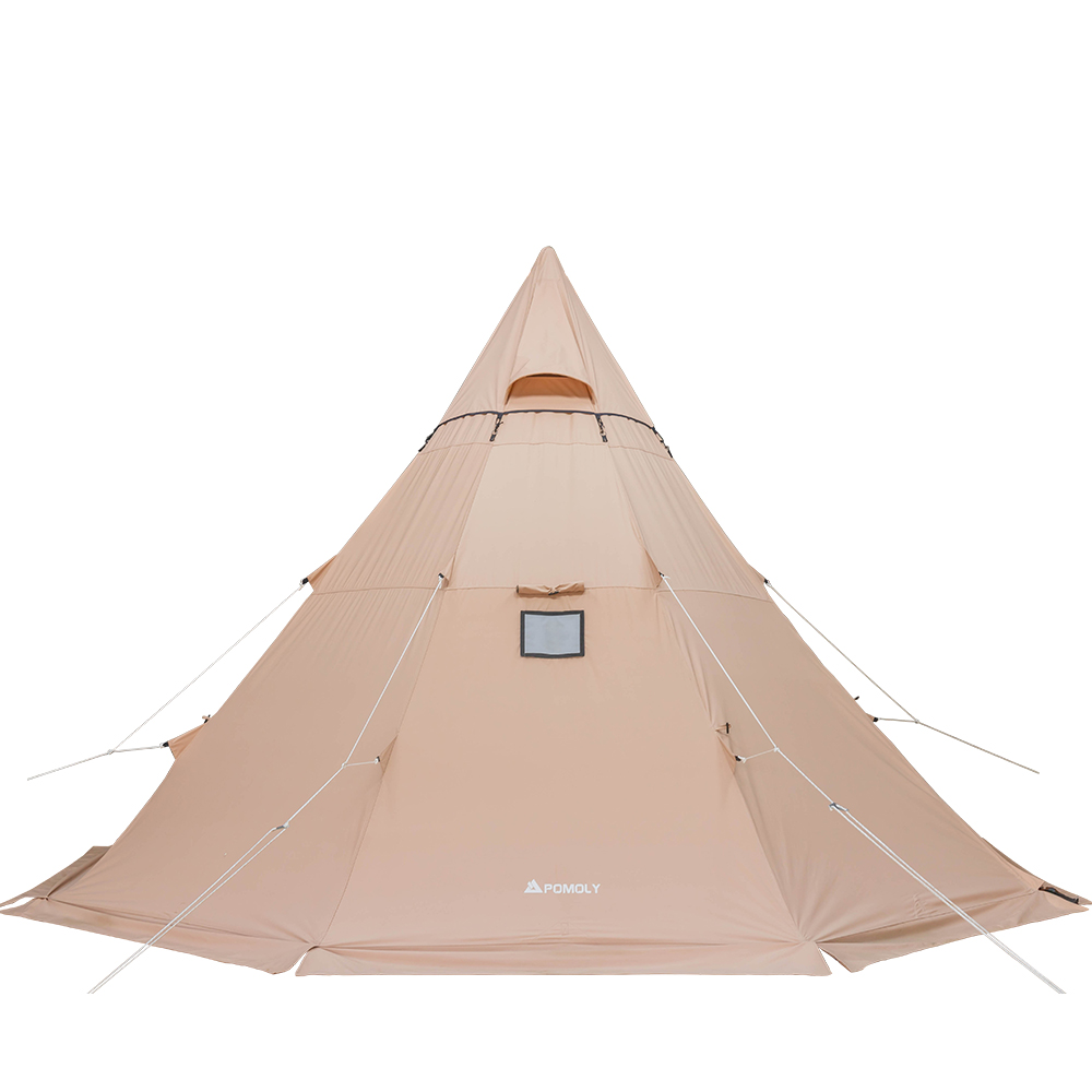YARN Octa Canvas Hot Tent | 3-5 Person Tipi Tent with Wood Stove Jack for All Season Camping | Zpoint New Arrival