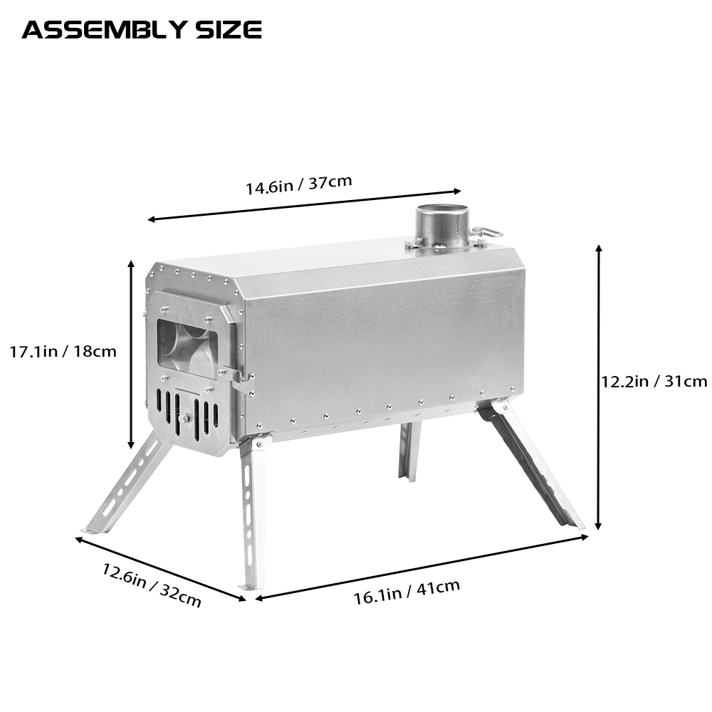 Traveller Wood Stove | Ultralight Titanium Stove | Zpoint New Arrival 2024