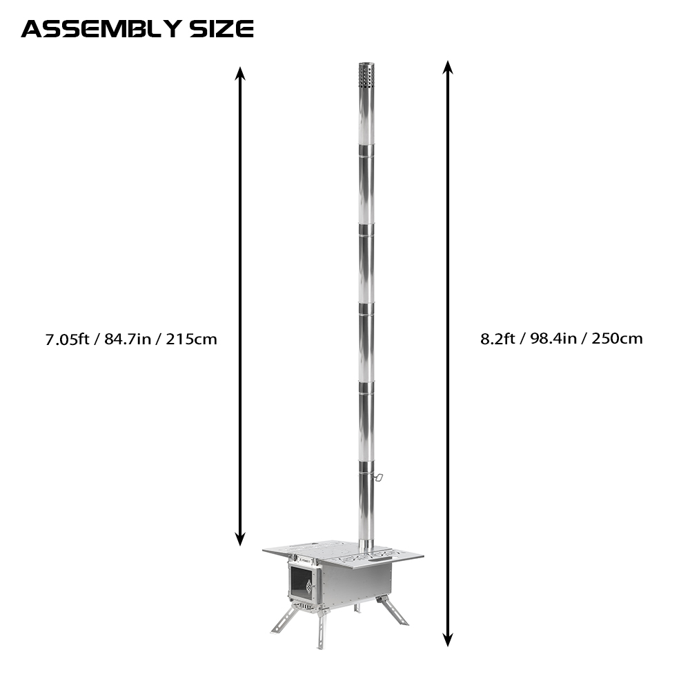 Oroqen Max Wood Stove | Portable Stove for Hot Tent Camping | Zpoint New Arrival