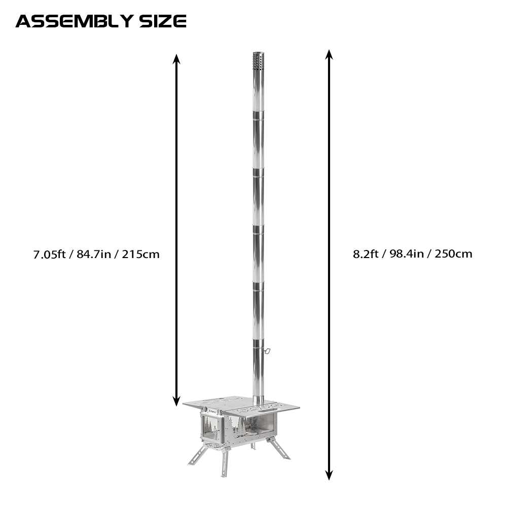 Oroqen Max 3 Wood Stove | Portable Stove for Hot Tent Camping | Zpoint New Arrival