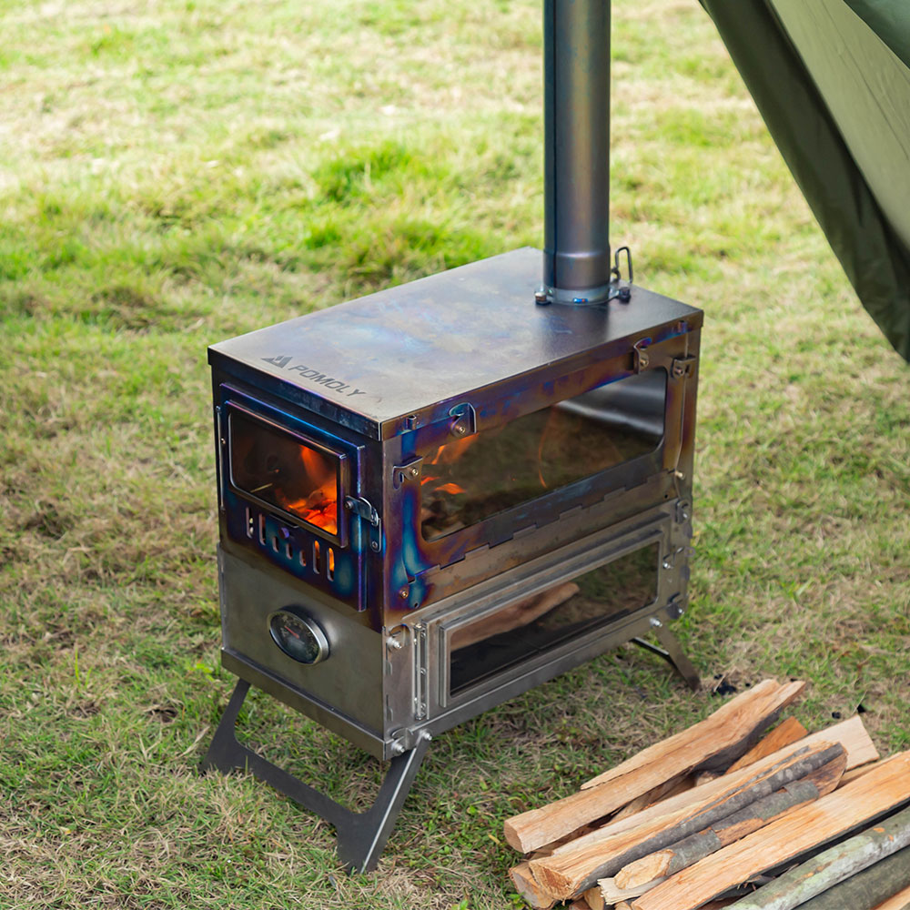 T1 Taisoca Oven Stove | Portable Titanium Tent Wood Stove with Oven Part |  New Arrival