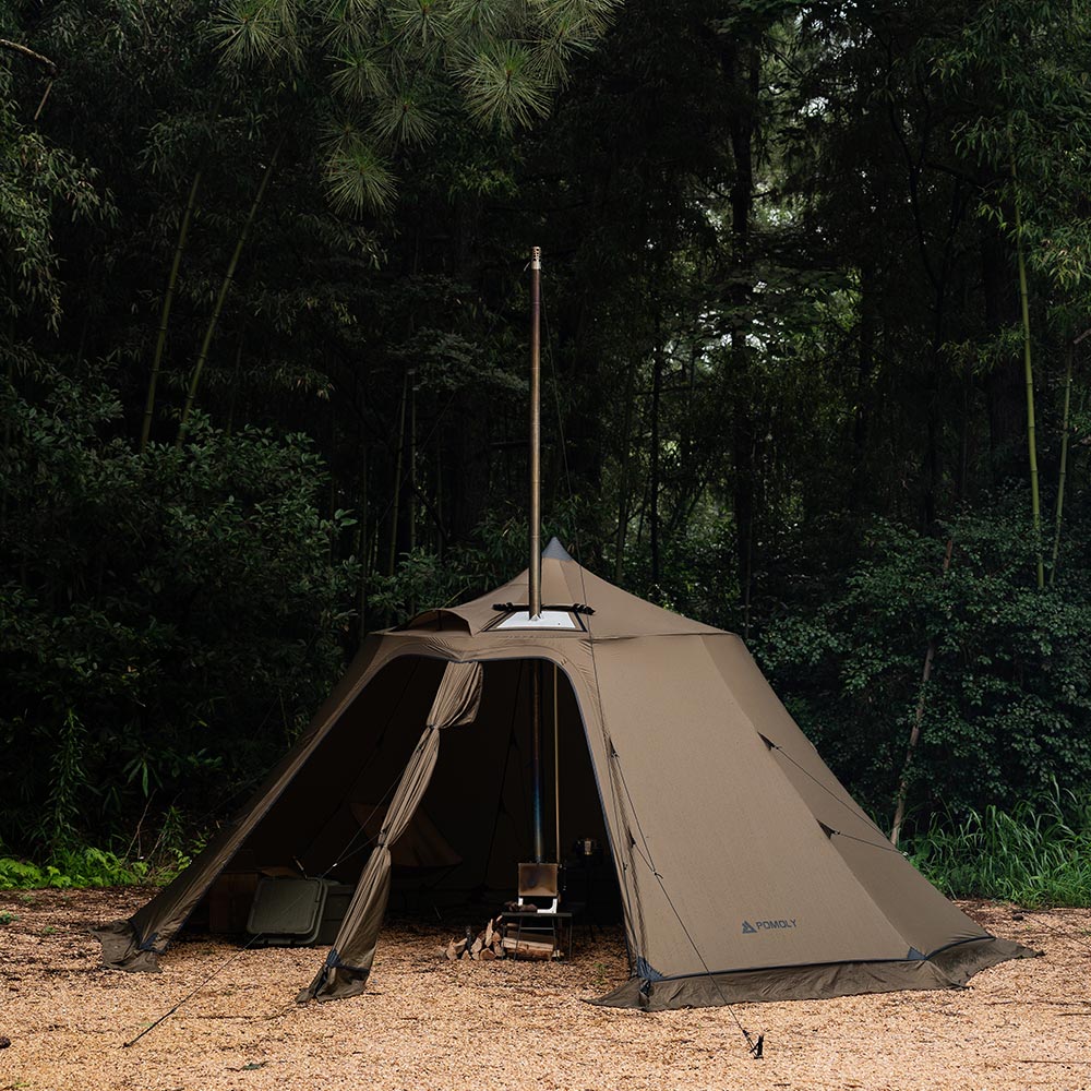 Circle 6 | Outdoor Hot Tent | Bell-Shaped Camping Hot Tent Zpoint New Arrival 2024