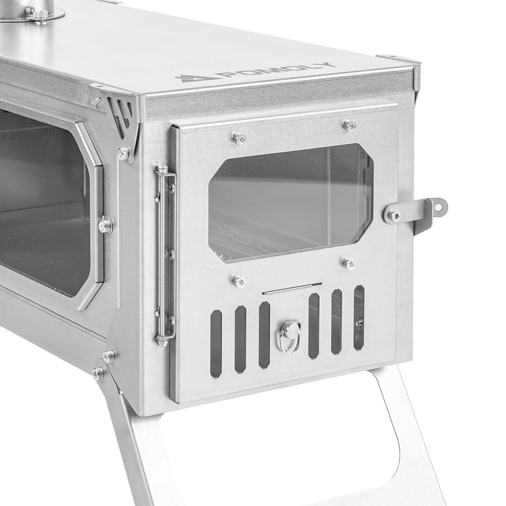 T-Brick 2.0 | Portable Titanium Wood Stove for Hot Tent Camping | Zpoint New Arrival