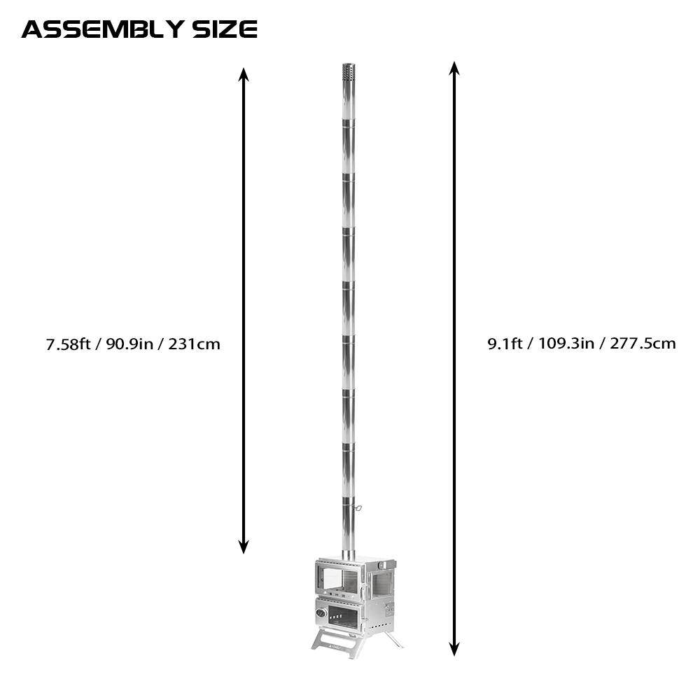 Baker Hot Tent Oven Stove | Portable Oven Tent Wood Stove | Zpoint New Arrival 2024