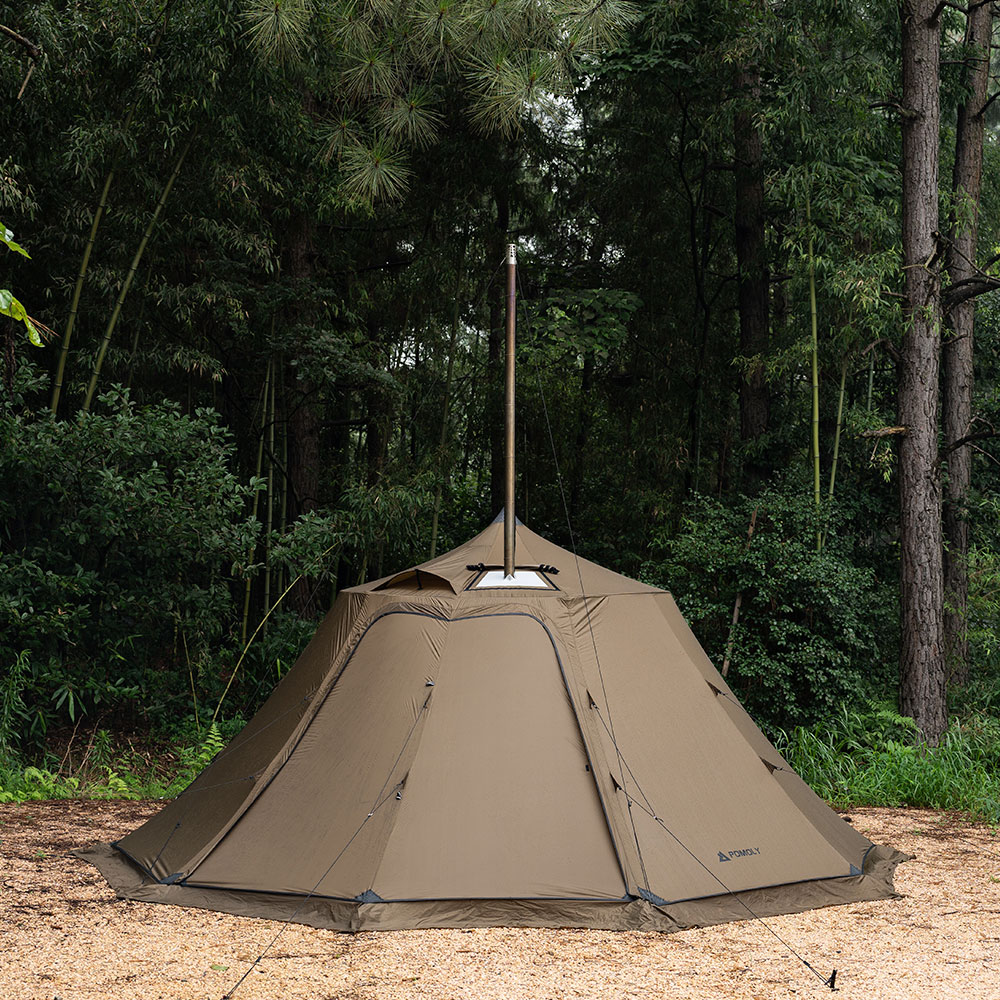 Circle 6 | Outdoor Hot Tent | Bell-Shaped Camping Hot Tent Zpoint New Arrival 2024