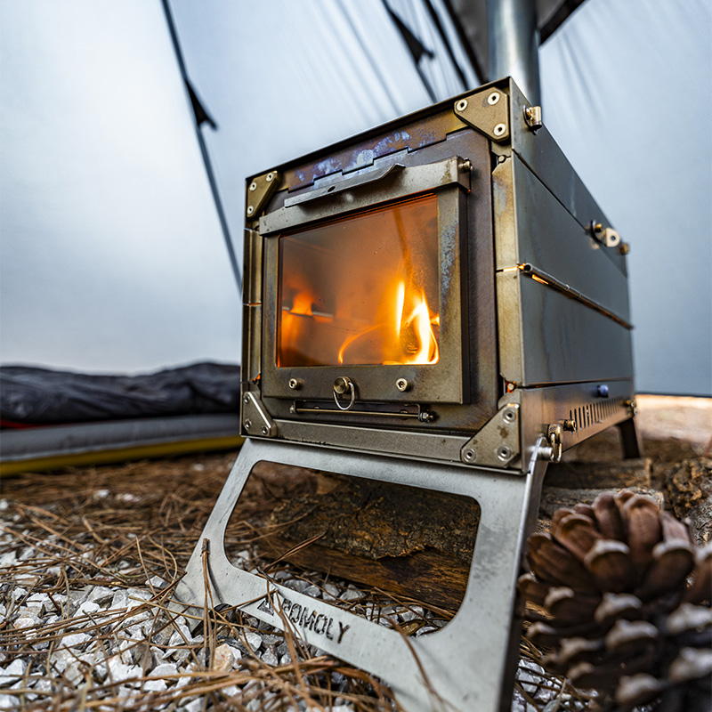 Zpoint Fold X | Titanium Wood Stove | Fastfold Tent Stove | Zpoint New Arrival 2024