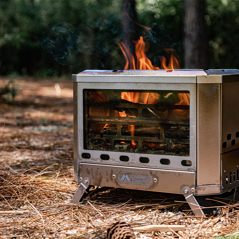 Mjölnir Titanium Fire Pit | Zpoint x CAMPING TOGETHER Camping Wood Stove| New Arrival