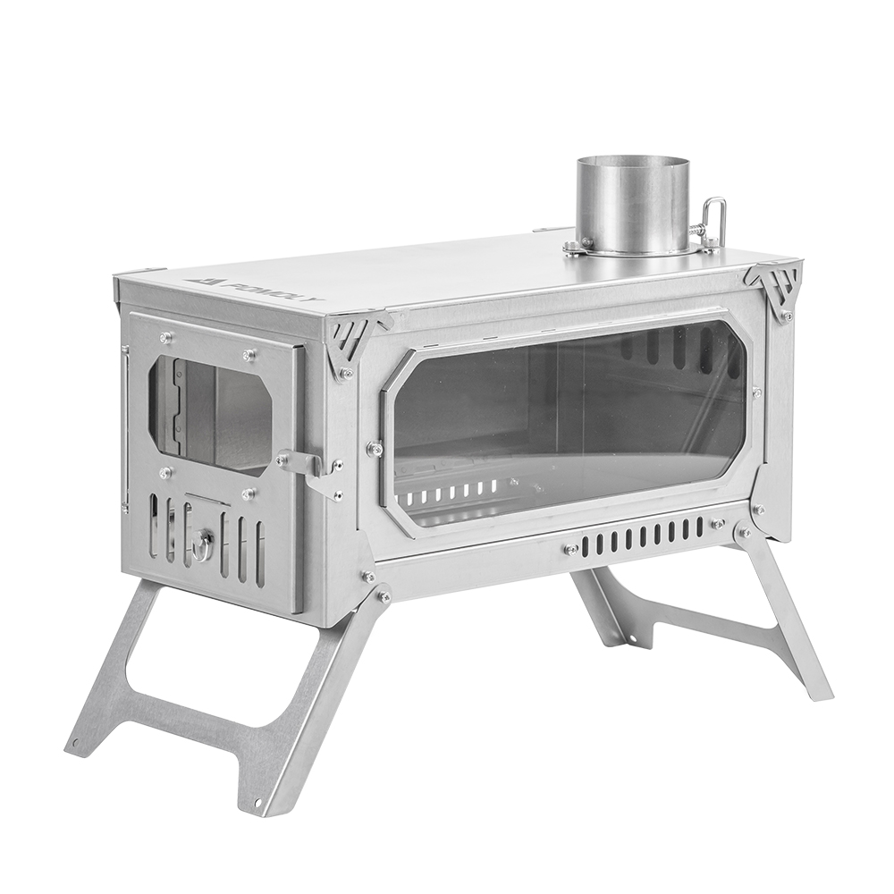 T-Brick 2.0 | Portable Titanium Wood Stove for Hot Tent Camping | Zpoint New Arrival