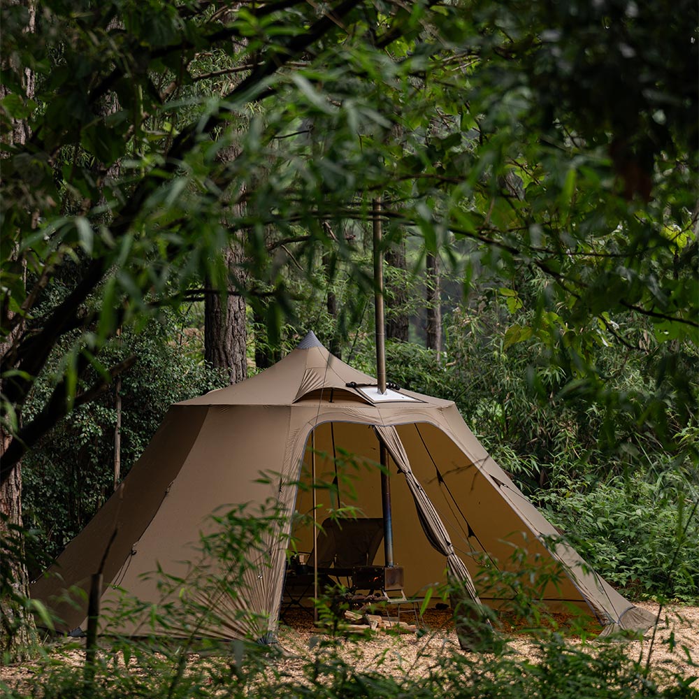 Circle 6 | Outdoor Hot Tent | Bell-Shaped Camping Hot Tent Zpoint New Arrival 2024