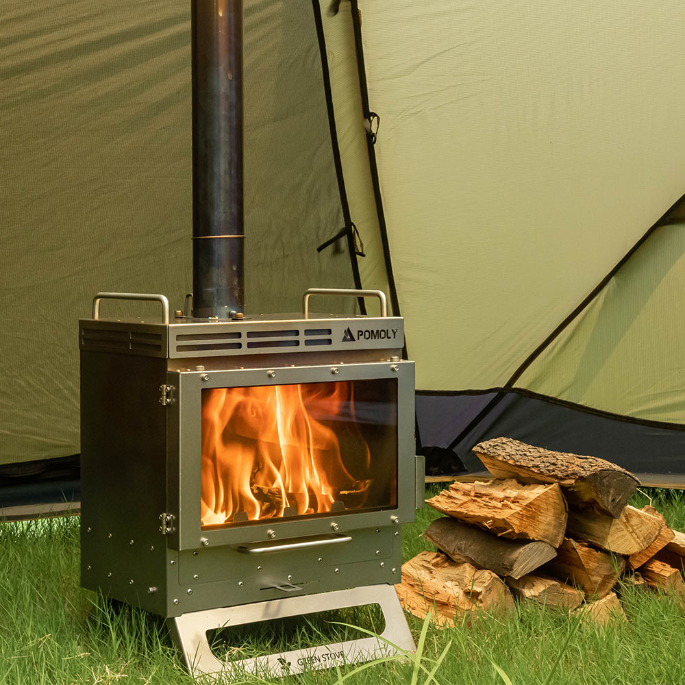 Dweller-Ti Wood Stove | Titanium Outdoor Fireplace | Zpoint & GREEN STOVE New Arrival