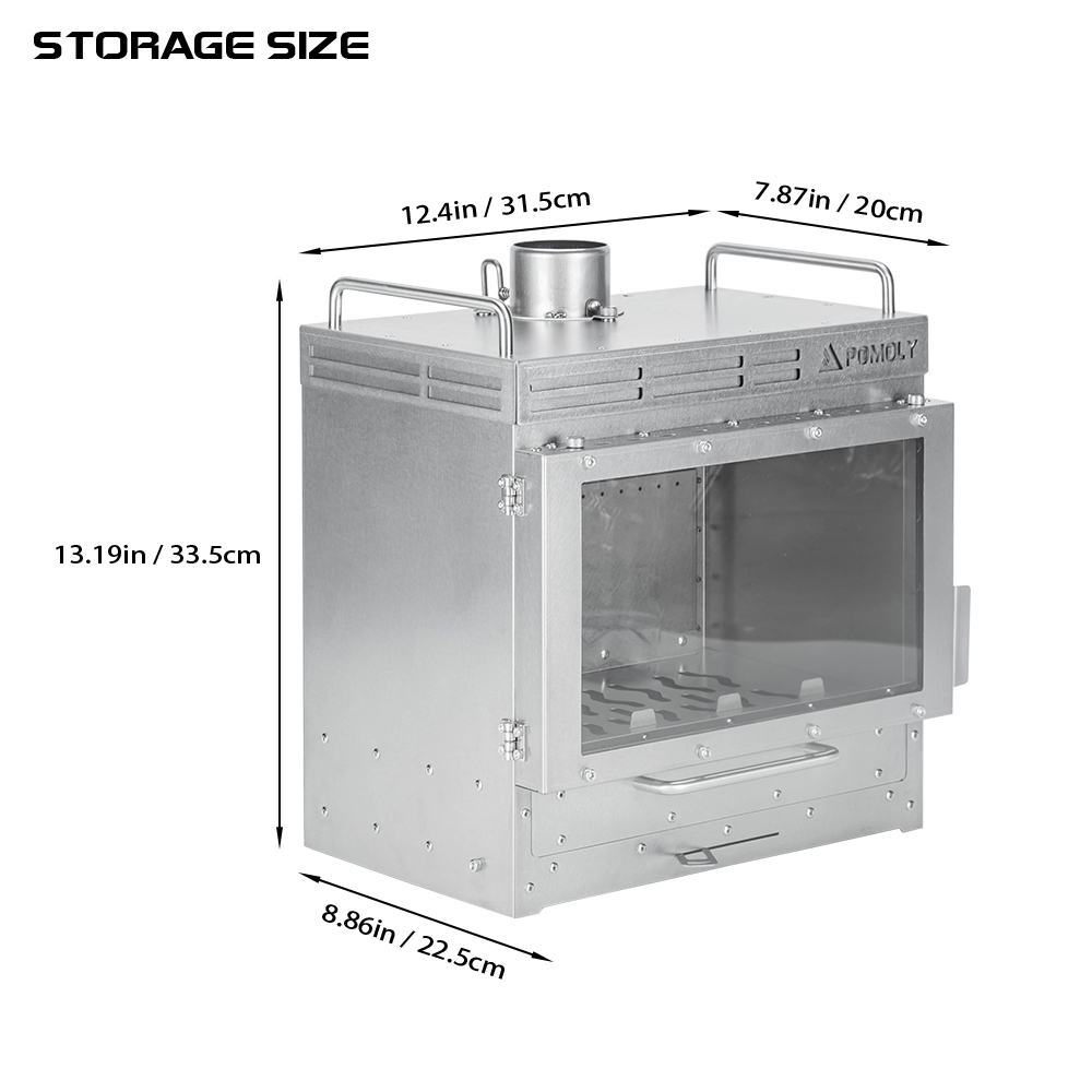 Dweller-Ti Wood Stove | Titanium Outdoor Fireplace | Zpoint & GREEN STOVE New Arrival