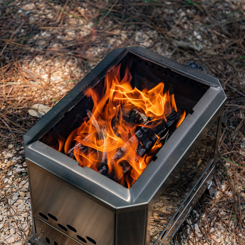 Mjölnir Fire Pit | CAMPING TOGETHER Stainless Steel 304 Camping Wood Stove| New Arrival
