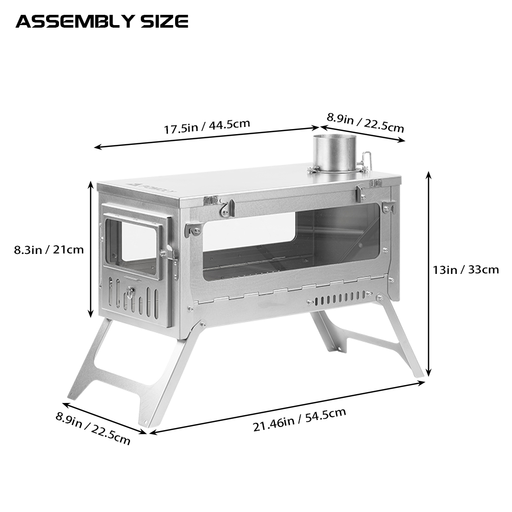T1 Ultra 3 | Fastfold Titanium Wood Stove | Zpoint New Arrival