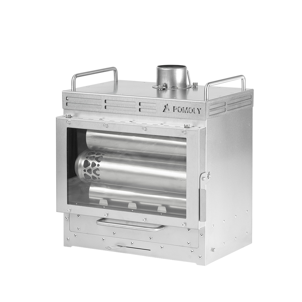 Dweller-Ti Titanium Wood Stove | Segmented Titanium Chimney Version | Zpoint & GREEN STOVE New Arrival