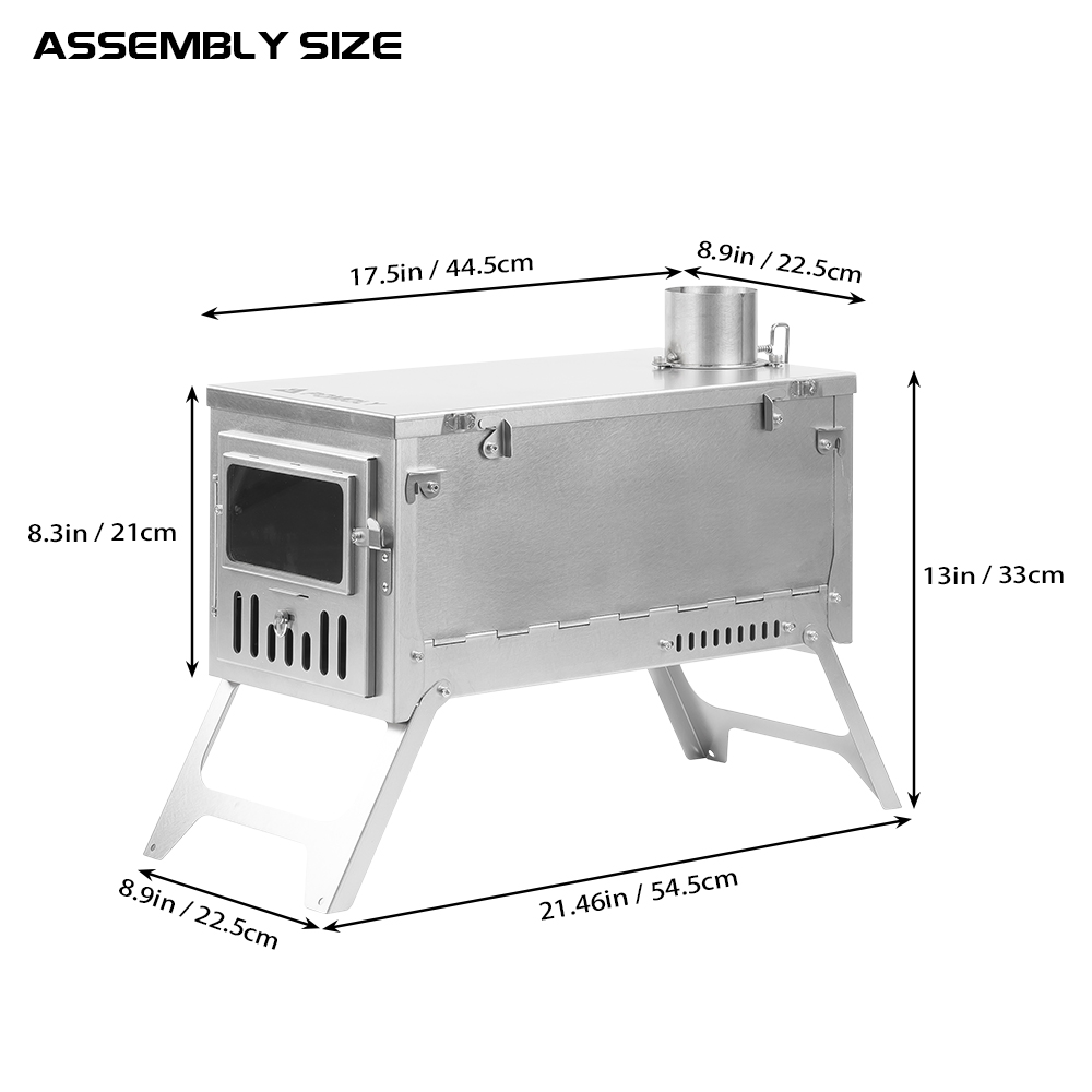 T1 Ultra | Fastfold Titanium Wood Stove | Zpoint New Arrival