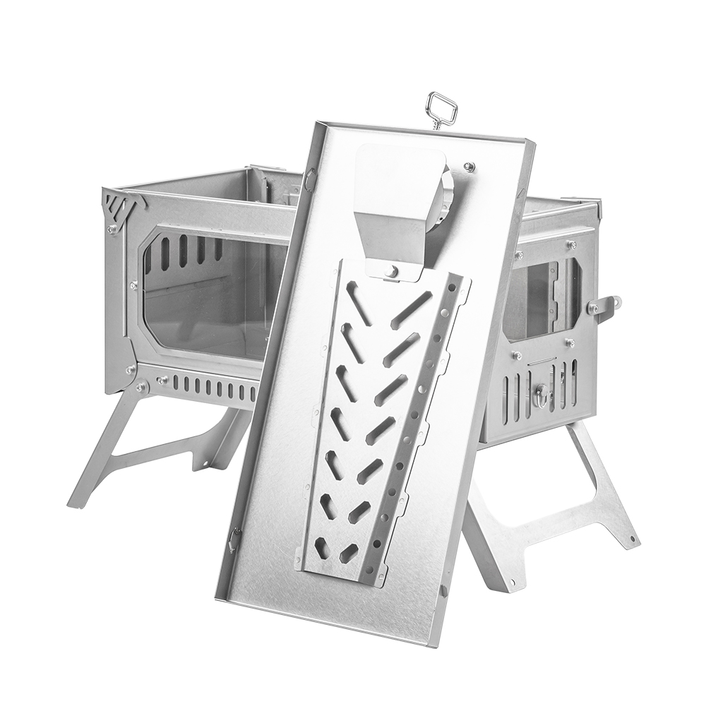 T-Brick 2.0 | Portable Titanium Wood Stove for Hot Tent Camping | Zpoint New Arrival