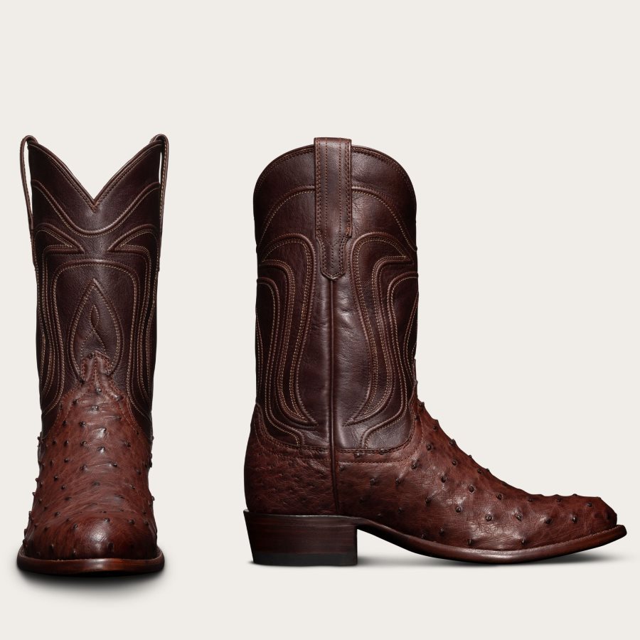 Men The Wyatt Mahogany Ostrich