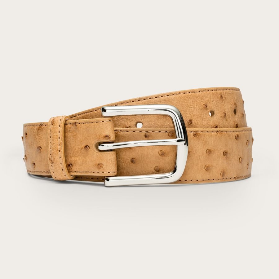 Ostrich Belt Tan Ostrich
