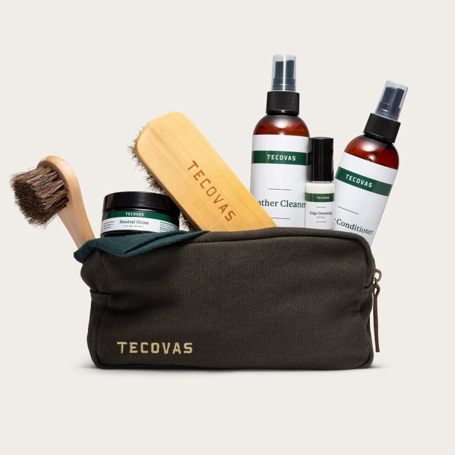Leather Care Kit Green Canvas
