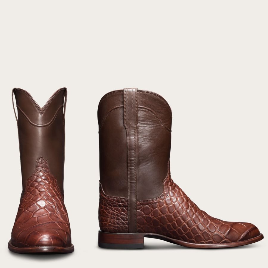 Men The Townes Walnut Alligator