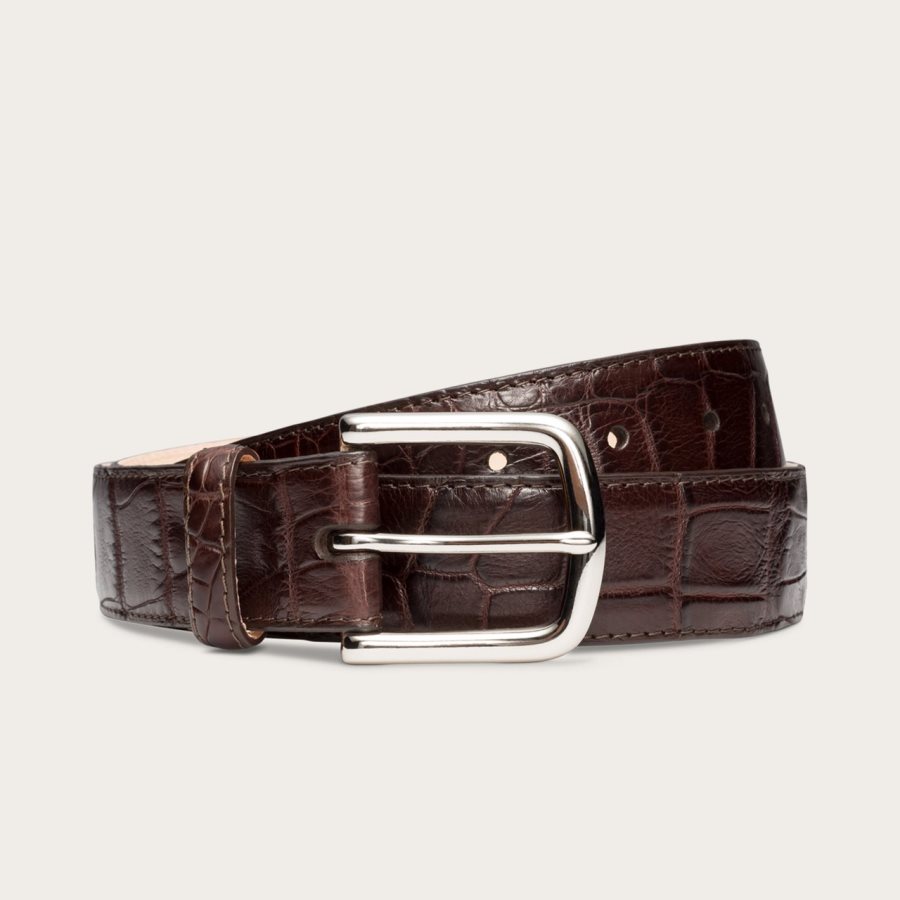 Alligator Belt Mahogany Alligator