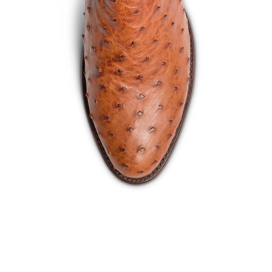 Men The Duke Pecan Ostrich