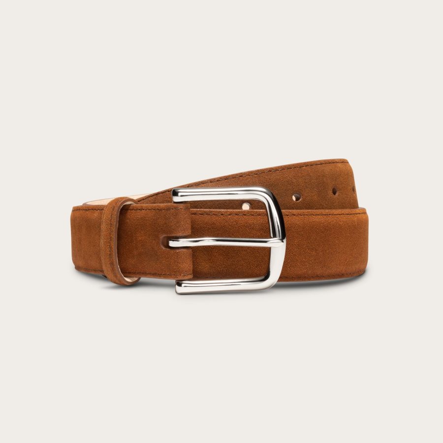 Suede Belt Rust Suede