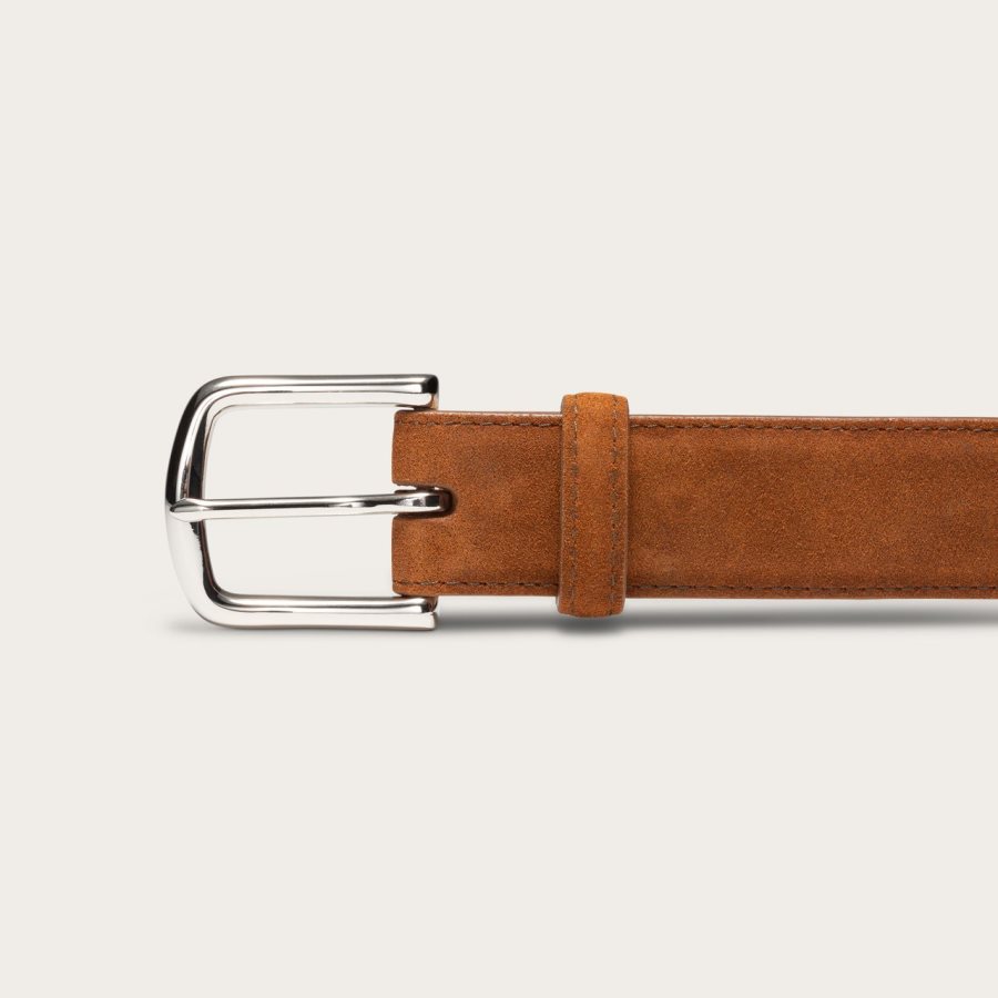 Suede Belt Rust Suede