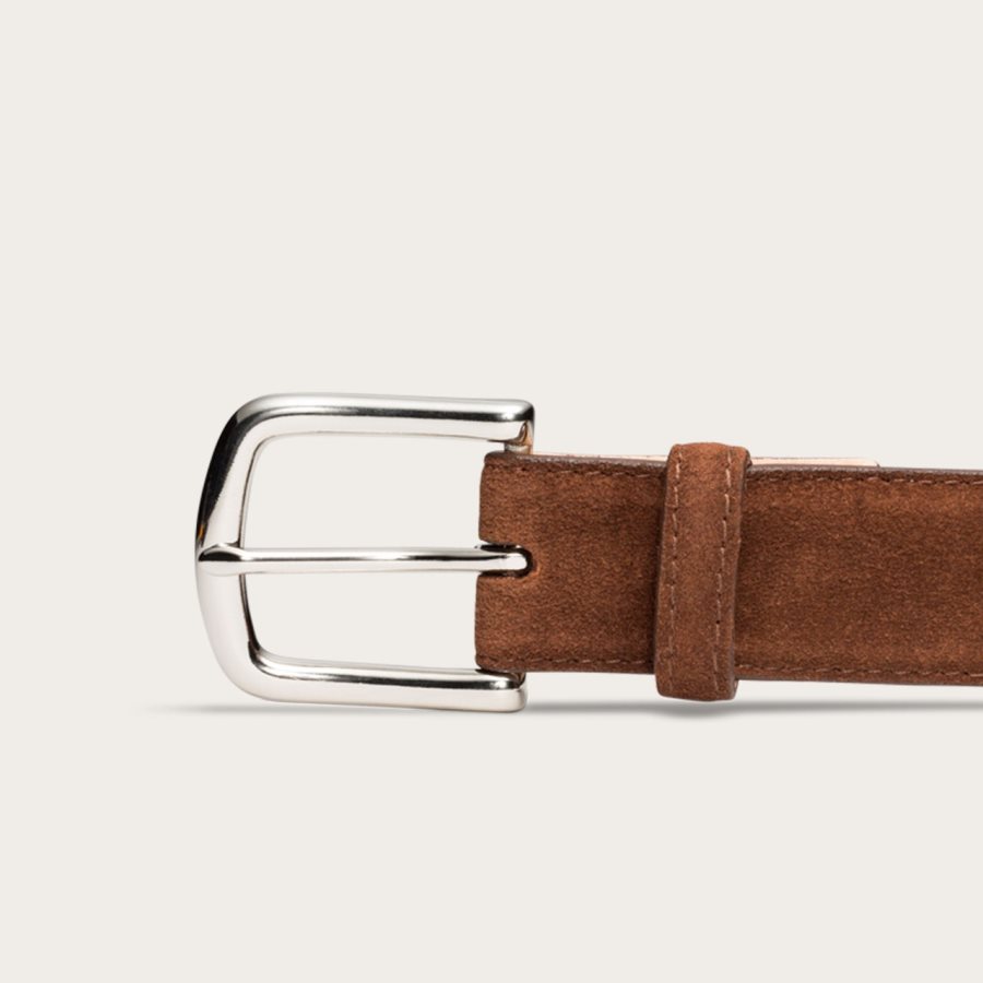 Suede Belt Mocha Suede