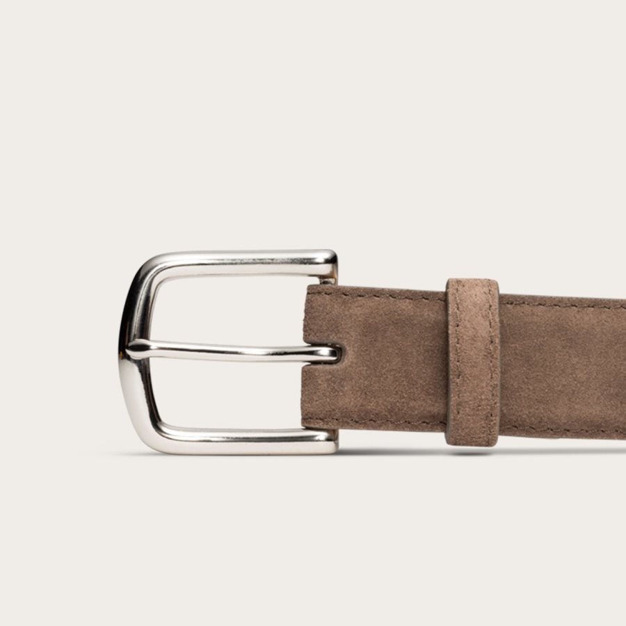 Suede Belt Granite Suede