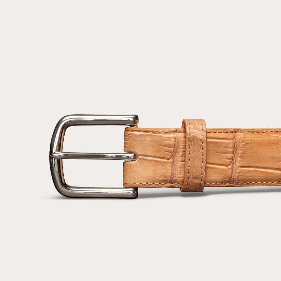 Alligator Belt Tan Alligator