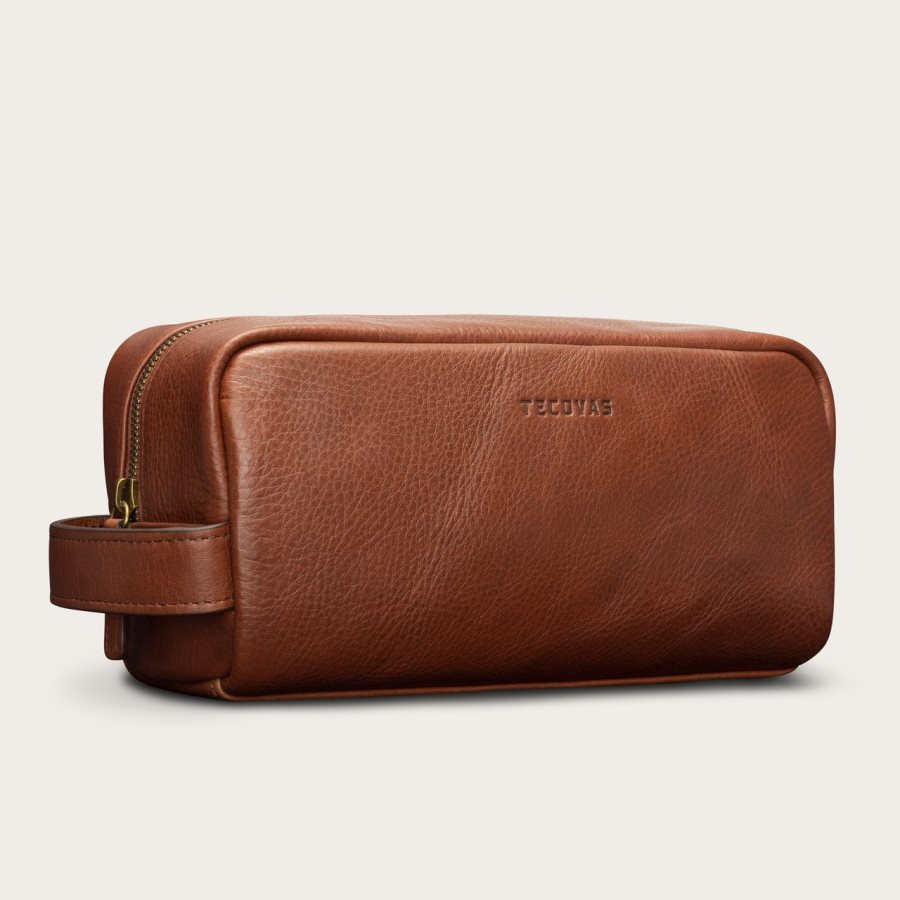Leather Travel Kit Bourbon
