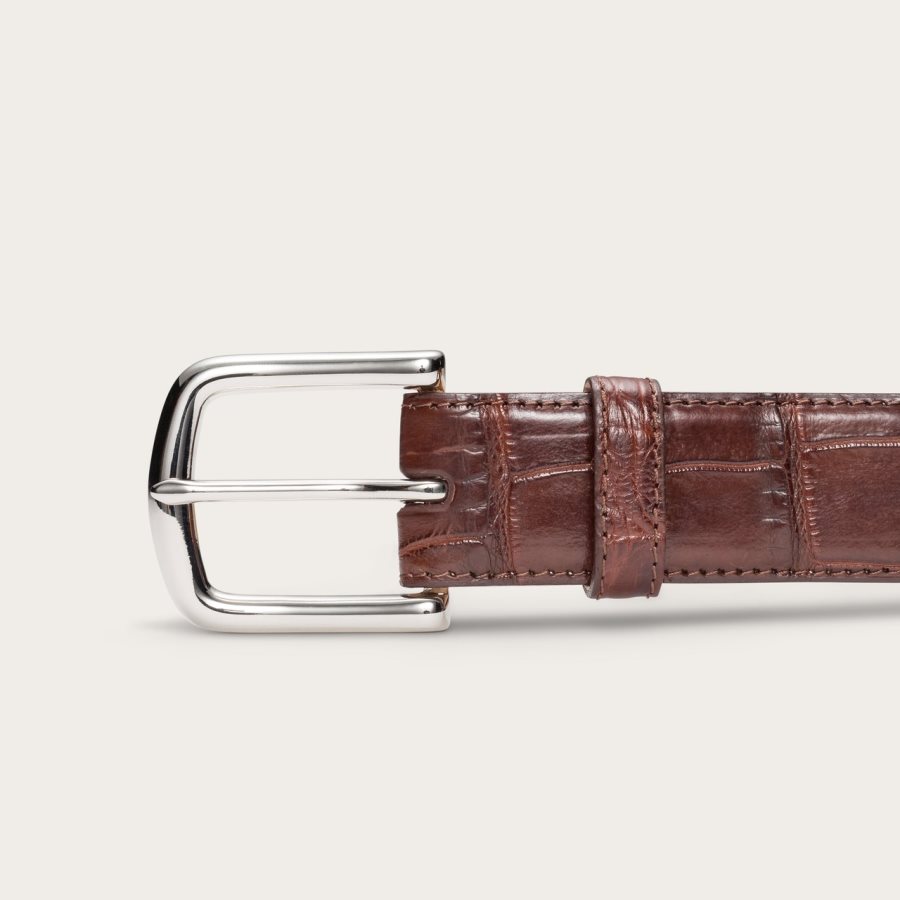 Alligator Belt Walnut Alligator