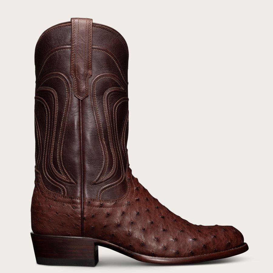 Men The Wyatt Mahogany Ostrich