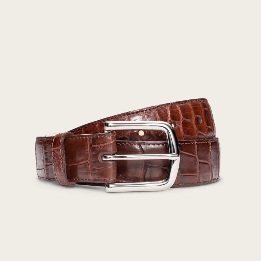 Alligator Belt Walnut Alligator