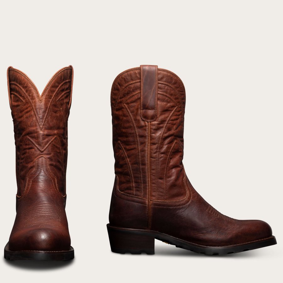 Men The Bandera Cognac Bison