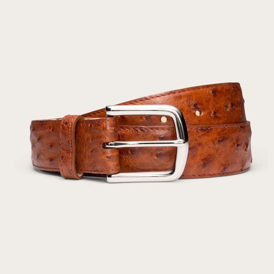 Ostrich Belt Pecan Ostrich